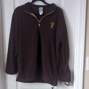 Knights Apparel Maroon Quarter-Zip Pullover with Gold Accent Arizona State